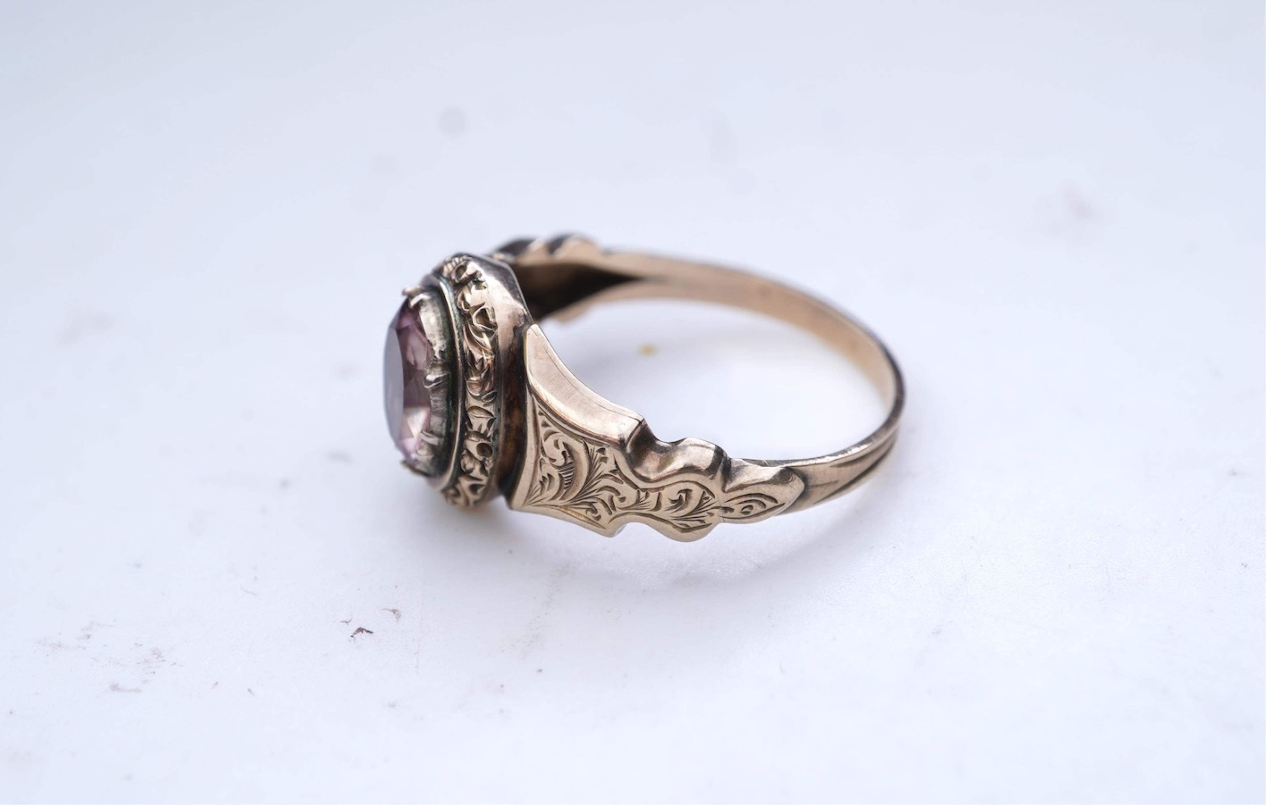 A citrine ring, 19th century